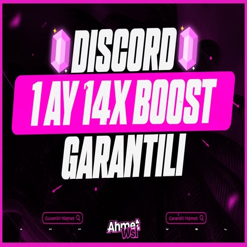  ⭐Discord 1 Aylık 14x Boost Garantili⭐